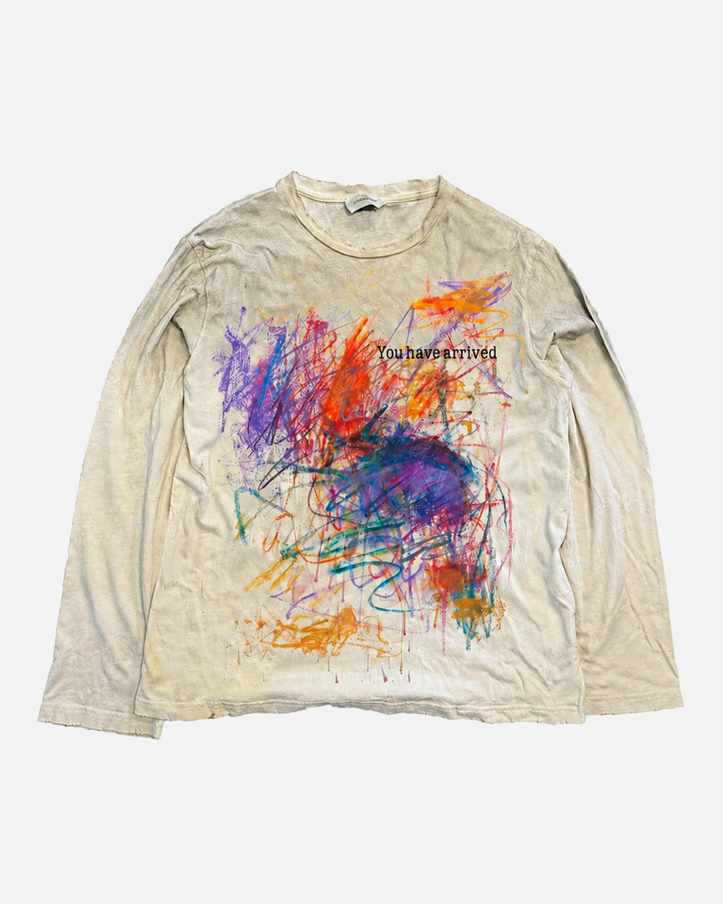 SHIBU | Abstract Scribble Graphic Long-Sleeve T-Shirt