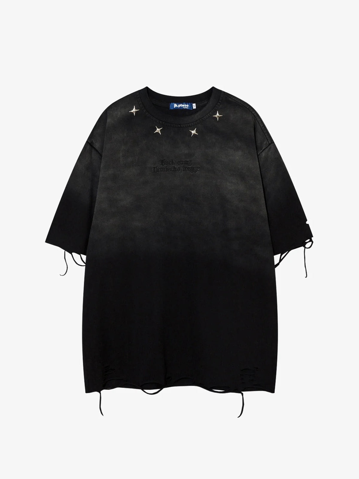 JKPTWSO | Star-Studded Distressed T-Shirt