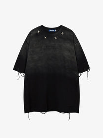 JKPTWSO | Star-Studded Distressed T-Shirt