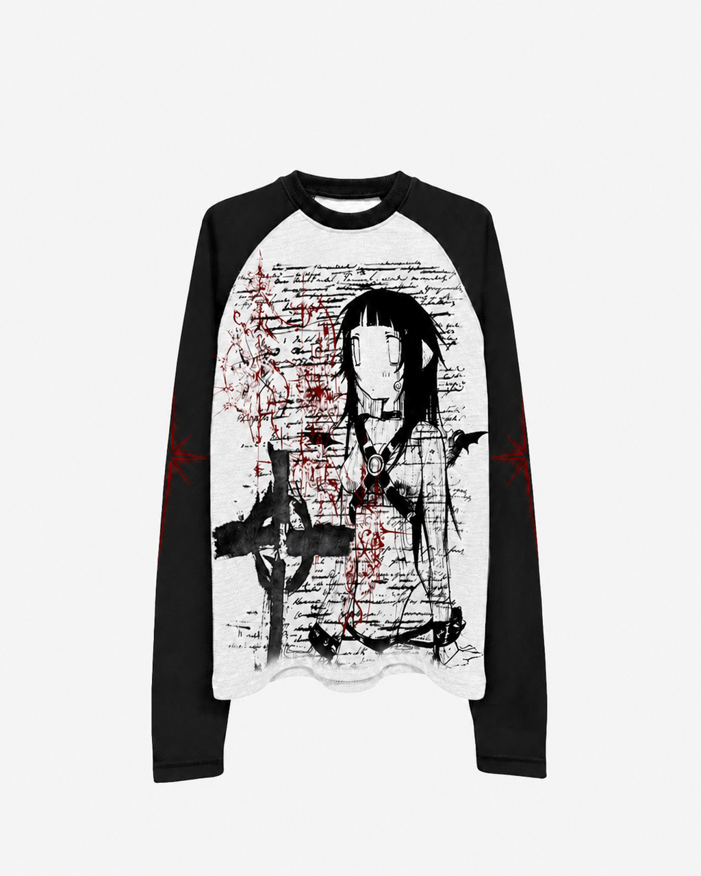SHIBU | Gothic Portrait Raglan Long-Sleeve T-Shirt