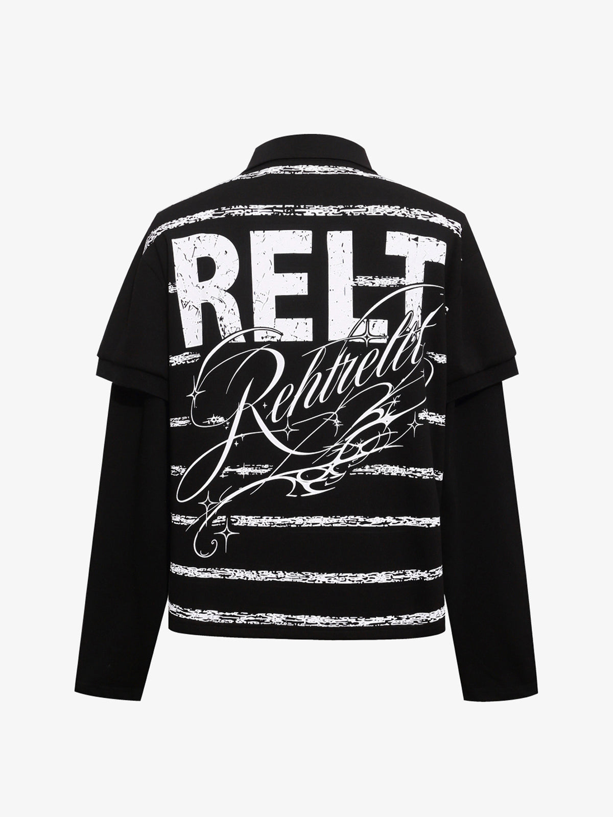 REHTRELT | LETTER GRAPHIC LAYERED SHIRT