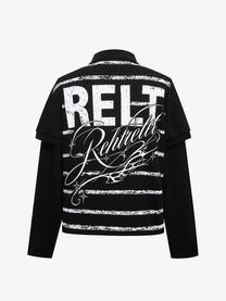 REHTRELT | LETTER GRAPHIC LAYERED SHIRT