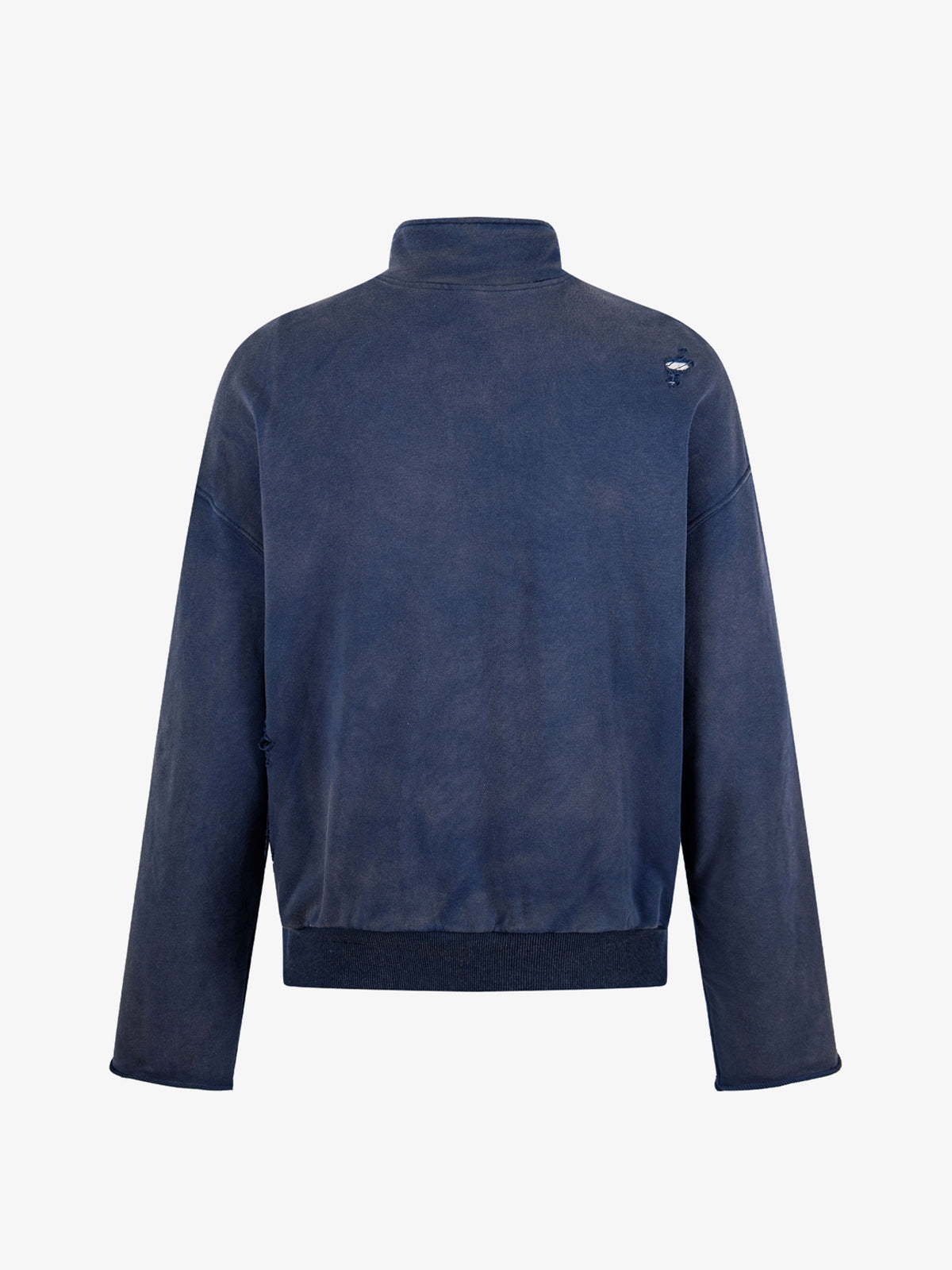 KENVIBE | HERALDIC SHIELD HALF ZIP SWEATSHIRT