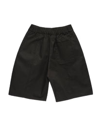 Coated Double-Pleat Wide Shorts worn on model, image 01