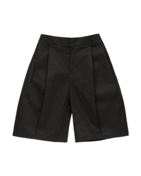 6CRAYON | Coated Double-Pleat Wide Shorts