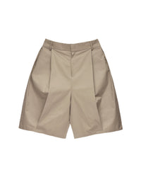 6CRAYON | Coated Pleated Wide Shorts