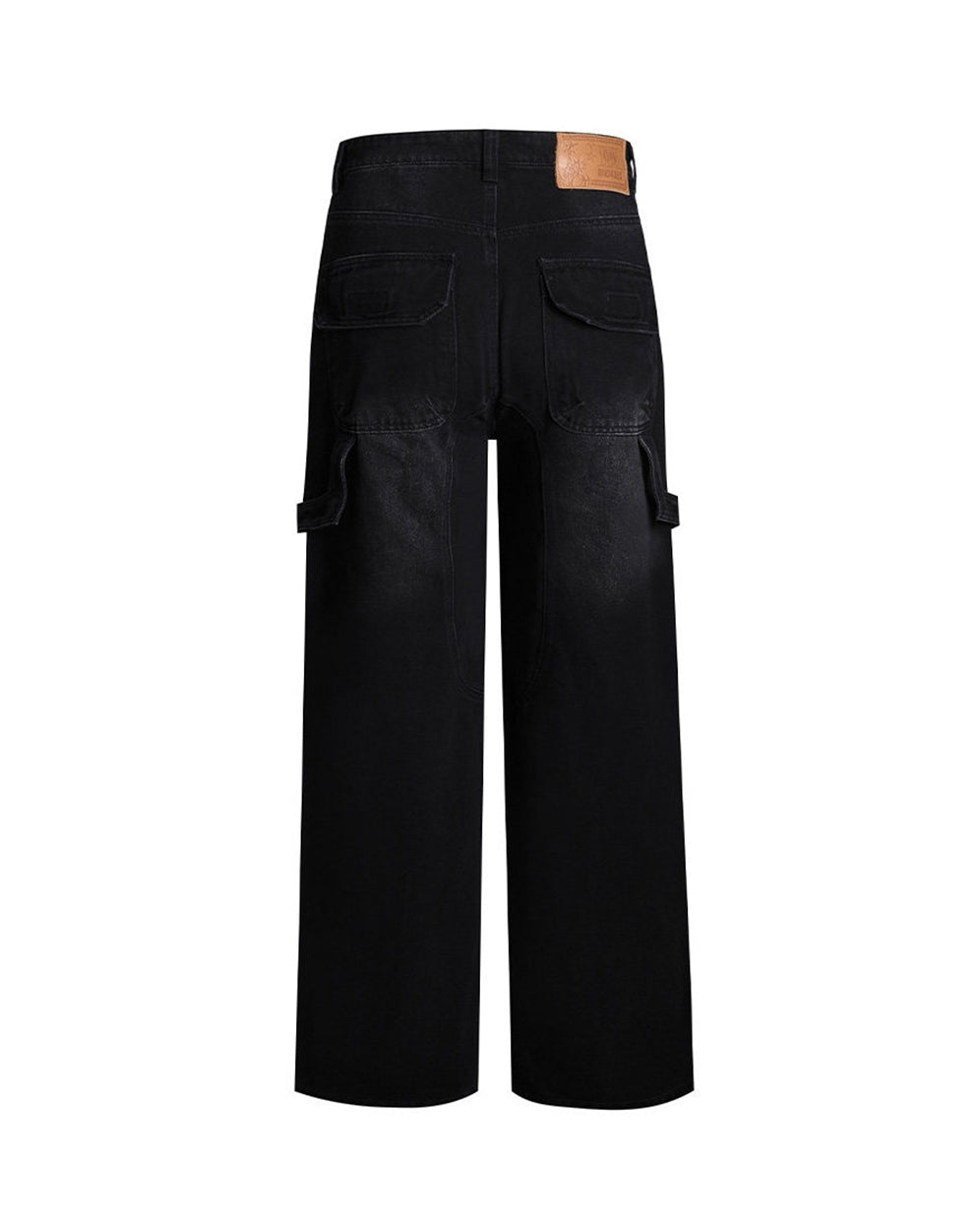 Gem-Studded Distressed Baggy Jeans worn on model, image 08
