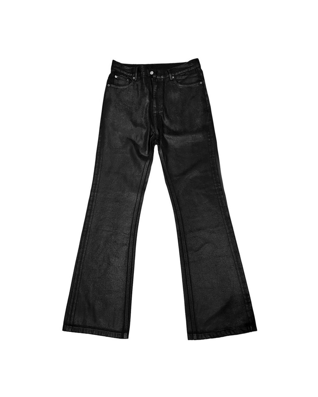 Hand-Waxed Bootcut Jeans worn on model, image 05