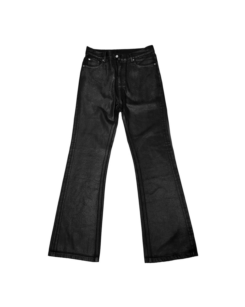 Hand-Waxed Bootcut Jeans worn on model, image 05