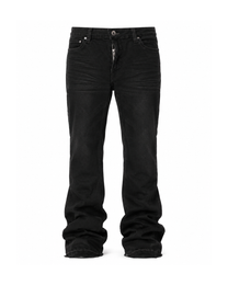 Pressed-Crease Stacked Flare Jeans product view