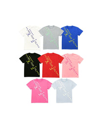 PAIKI | Diagonal Slogan &amp; Star Graphic T-Shirt styled product image 01