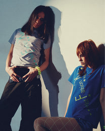 PAIKI | Diagonal Slogan &amp; Star Graphic T-Shirt styled product image 07