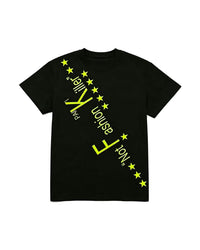 PAIKI | Diagonal Slogan & Star Graphic T-Shirt