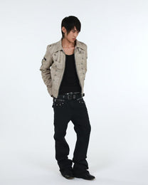 DETW | Cross Appliqué Buttoned Zip Jacket styled product image 08