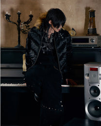 PAIKI | Oversized Hood Cropped Puffer Jacket styled product image 02