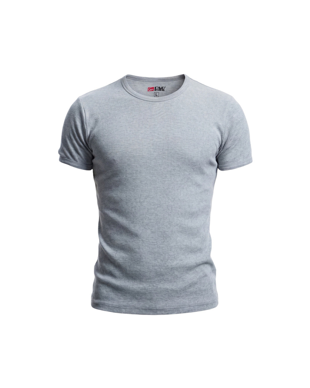 DND4DES | Slim-Fit Ribbed Crew Neck T-Shirt - Gray product image