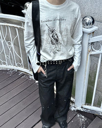 Excalibur Graphic Long-Sleeve T-Shirt worn on model, image 01