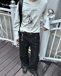 Excalibur Graphic Long-Sleeve T-Shirt worn on model, image 02