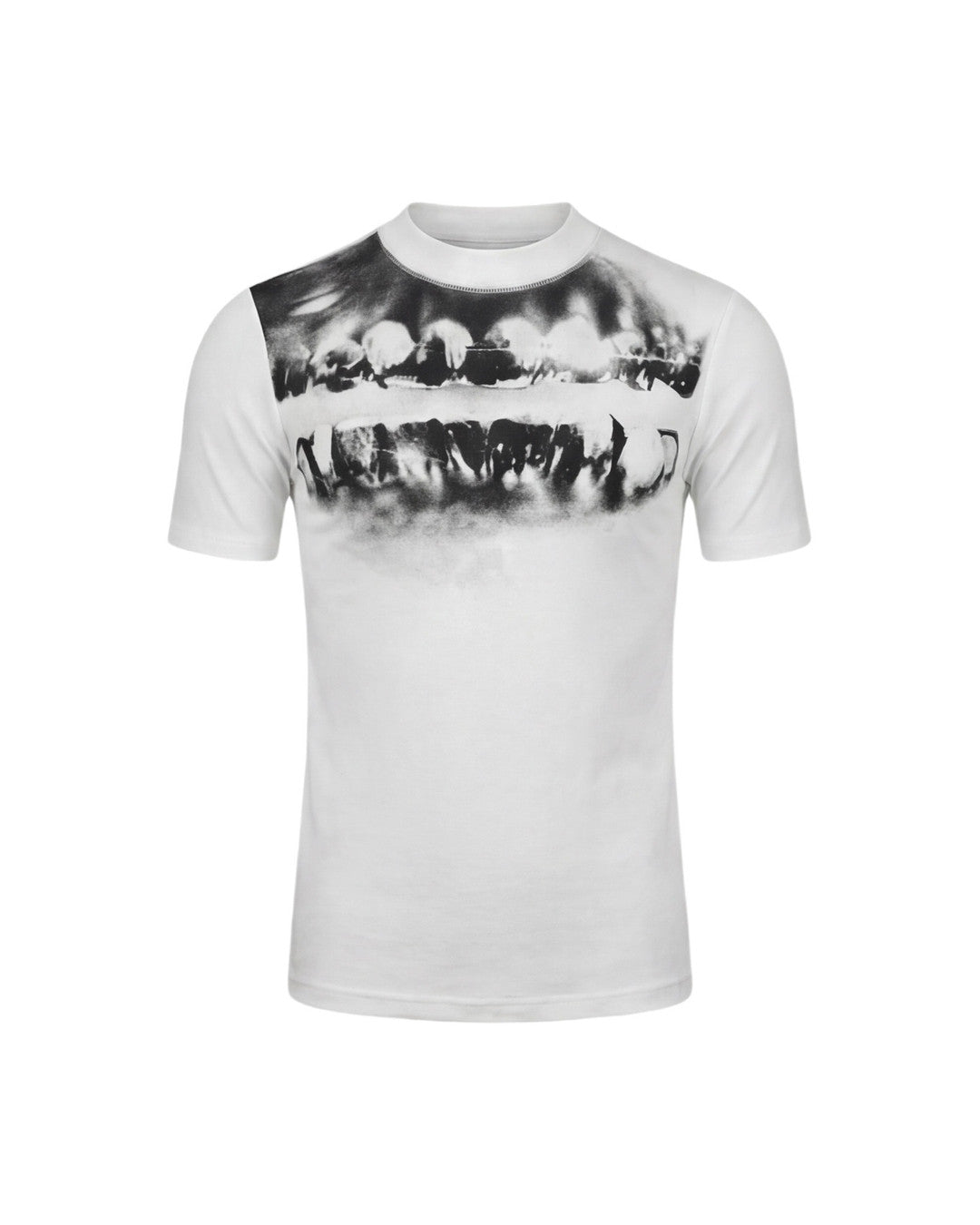 Dental X-Ray Graphic Stretch T-Shirt, White product view on white background