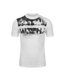 Dental X-Ray Graphic Stretch T-Shirt, White product view on white background