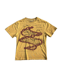 Chain Graphic Washed T-Shirt worn on model, image 01