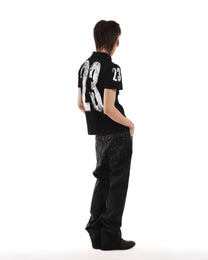 Unicorn Graphic Short-Sleeve Polo worn on model, image 04