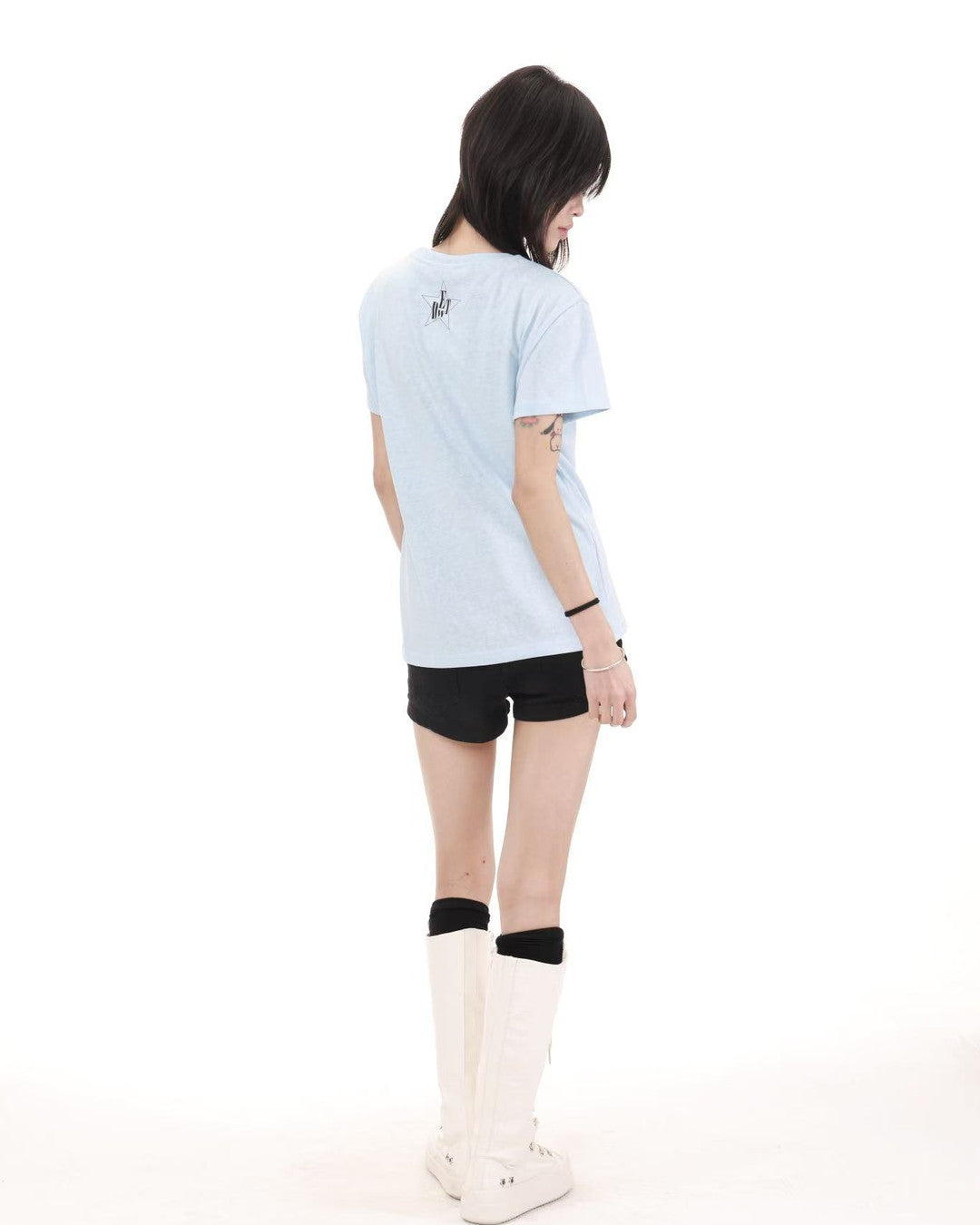 Millennium Star Slogan T-Shirt worn on model, image 04