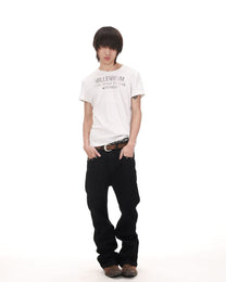 Millennium Star Slogan T-Shirt worn on model, image 07
