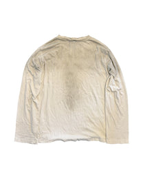Abstract Scribble Graphic Long-Sleeve T-Shirt worn on model, image 01