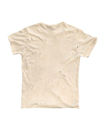 Distressed Abstract Figure Graphic T-Shirt worn on model, image 01