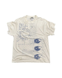 Distressed Eye Graphic T-Shirt, White product view on white background