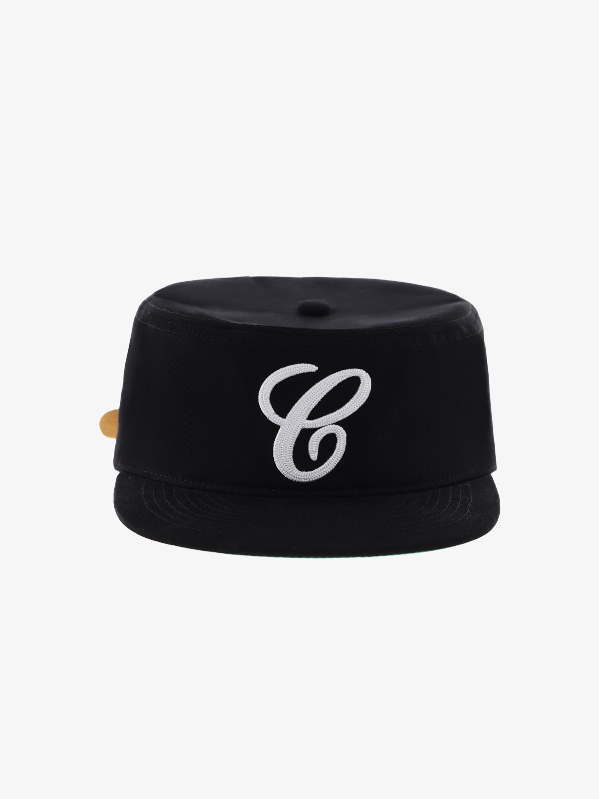 6CRAYON EMBROIDERED FLAT TOP CAP; Black; overall product view