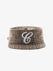 6CRAYON EMBROIDERED FLAT TOP CAP; Khaki; overall product view