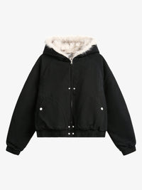 BLACK ENERGY | QUILTED LINING FUR HOOD JACKET