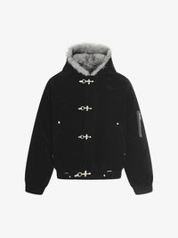 BLACK ENERGY | FUR HOOD TOGGLE JACKET
