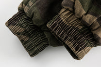 BLACK ENERGY CAMO FUR HOOD JACKET; Camo; garment construction detail