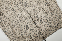 DC LEOPARD PRINT ZIP UP HOODIE; Leopard; fabric detail