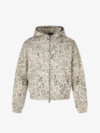 DC | LEOPARD PRINT ZIP UP HOODIE