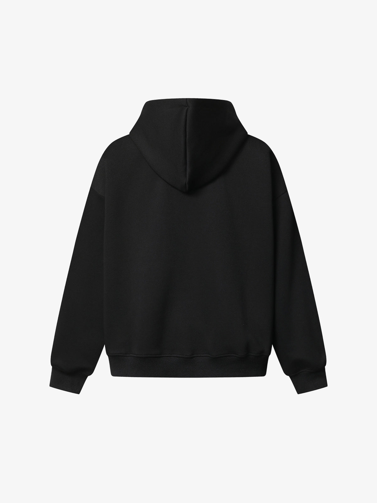 MADEGPSR PEGASUS EMBROIDERY ZIP UP HOODIE; Black; back view