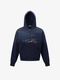 TRYTHM CLUB | FADED HORIZON ZIP HOODIE