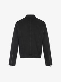 11KN DOUBLE ROW BUTTON JACKET; Black; back view