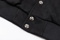 EASY BUILDING RAGLAN SCRIPT BOMBER JACKET; Black; garment construction detail