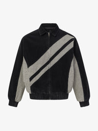EXTREME CAUSE | DIAGONAL STRIPE WASHED JACKET