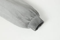 EXTREME CAUSE PANEL SEAM ZIP JACKET; Gray; garment construction detail