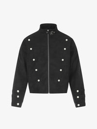 GEESAS | MILITARY BUTTON STAND COLLAR JACKET