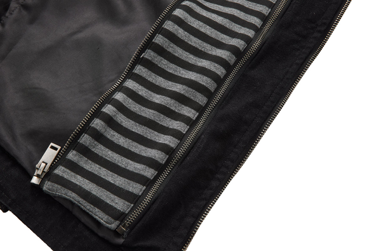 MADE EXTREME DOUBLE ROW BUTTON JACKET; Black; design detail