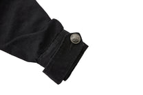 MADE EXTREME DOUBLE ROW BUTTON JACKET; Black; garment construction detail
