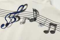 TAELE PLUS SHOULDER GRAPHIC TRACK JACKET; White; design detail