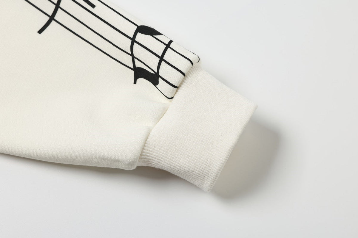 TAELE PLUS SHOULDER GRAPHIC TRACK JACKET; White; design detail