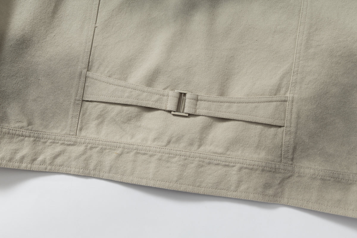 WHOLATE EMBROIDERED PATCH VARSITY JACKET; Gray; garment construction detail